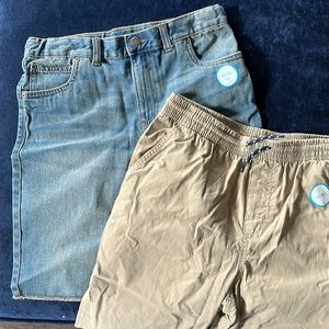 Carter’s Kids size 14, Jean shorts and lined khaki pants